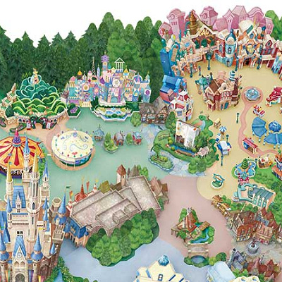 ヒューイ・デューイ・ルーイのグッドタイム・カフェの地図