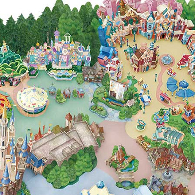 ミッキーの家とミート・ミッキーの地図