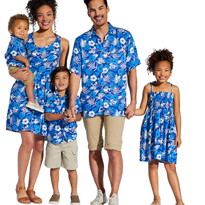 バケーションにぴったりのお揃いコーデも可能