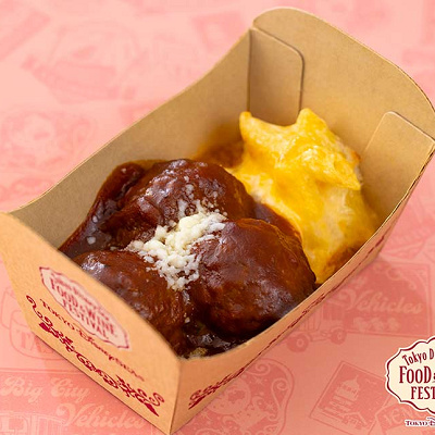 ハヤシソースのミートボールとマカロニチーズ（ハウス 完熟トマトのハヤシライスソース使用）