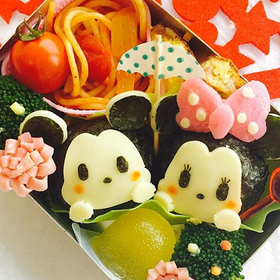 ミッキーとミニーのお弁当