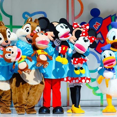 ミッキーたちのパペットも大人気！