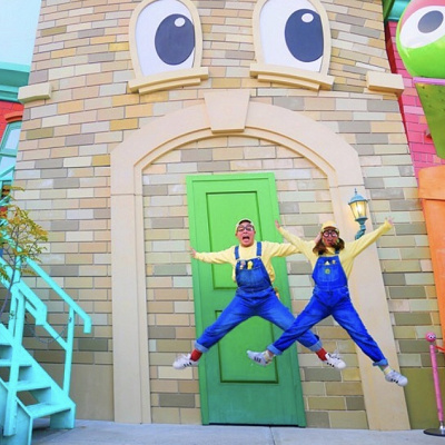 ミニオンコ－デとUSJのオブジェ