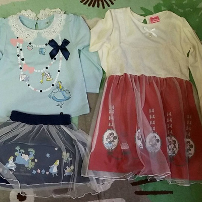 ミニーちゃんとアリスのセット服