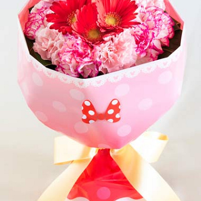 ミニーモチーフの花束
