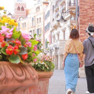 ミスバニー＆とんすけコーデ