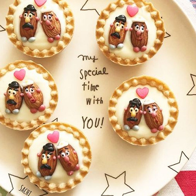 Mr.ポテトヘッド夫妻のチョコタルト