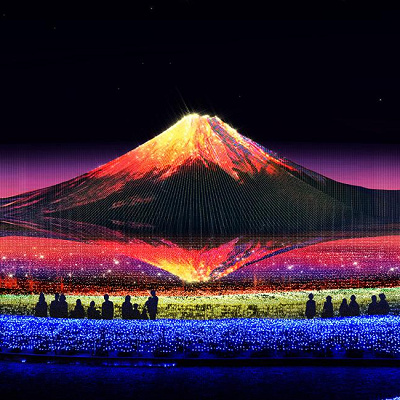 なばなの里　水上イルミネーション「光の大河」