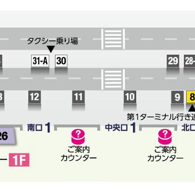 成田空港第2ターミナル館内図