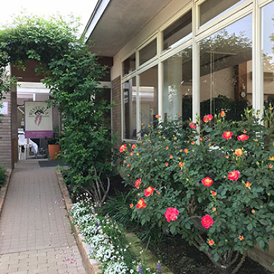 レストラン ウェステリアの入口付近