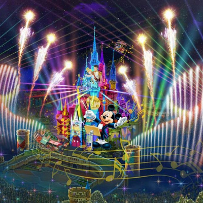 新プロジェクションマッピング「Celebrate! Tokyo Disneyland」