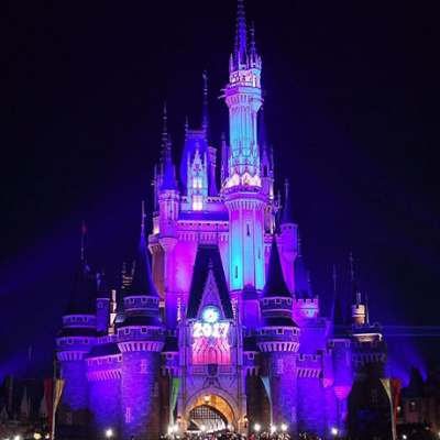 ニューイヤーズ・イヴのシンデレラ城