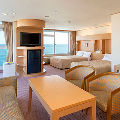 オーシャンビューのお部屋（鴨川シーワールドホテル）