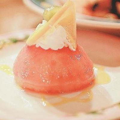 オレンジのムースケーキ