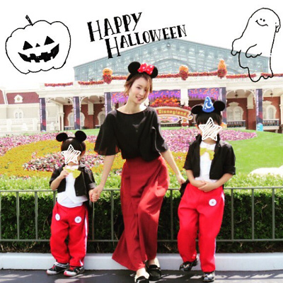 親子ミッキーコスプレ