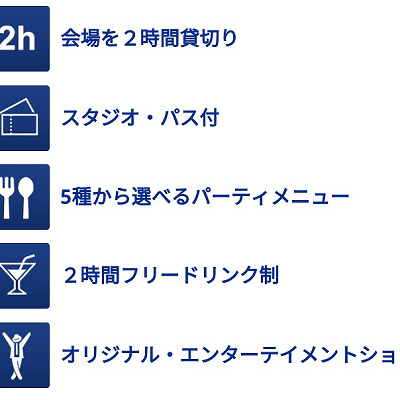 ピーコックシアターのパーティー内容