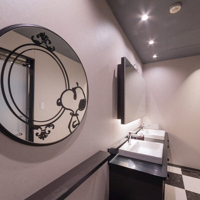 ピーナッツジャズルームのパウダールーム 