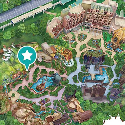 ピーターパンのネバーランドアドベンチャーの場所