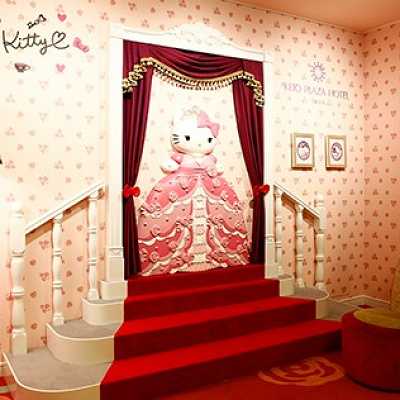 「プリンセスキティ」をモチーフにしたフォトスポット