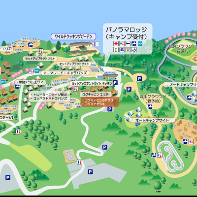 PICAさがみ湖場内マップ