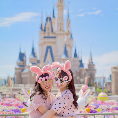 ピンクイースターコーデ