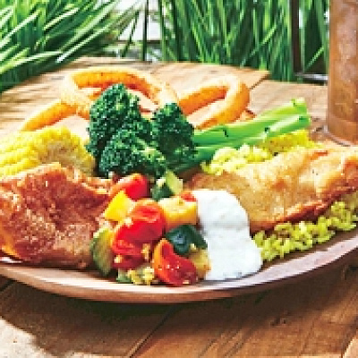 海賊プレート：ウソップの魚プレート～でっけー魚だな！～　