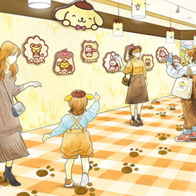 ポムポムプリンづくしのフォトスポット