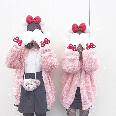 プードルコートコーデ