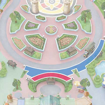 エレクトリカルパレードのプレミアアクセス専用エリア