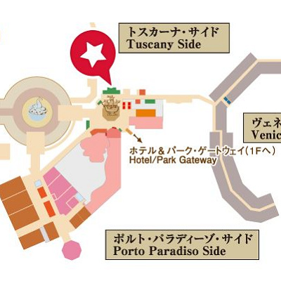 レセプションの地図