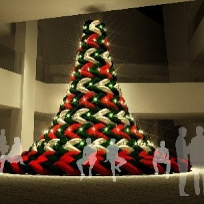 六本木ヒルズの“触れる”ツリー