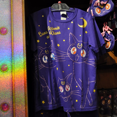 セーラームーンTシャツ（ルナ、アルテミス、ダイアナ）