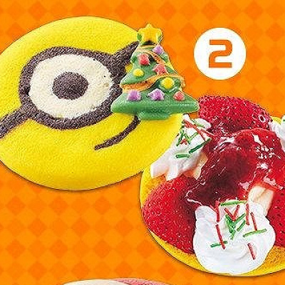 サンタ・ミニオン・クッキーサンド ～クリスマス・ショートケーキ～