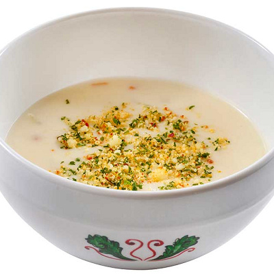 シーフードのクリームスープ