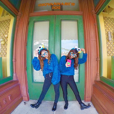 【セサミストリートの双子コーデ】クッキーモンスター