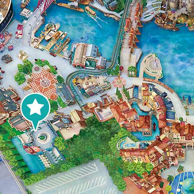 スリンキー・ドッグのギフトトロリーの地図