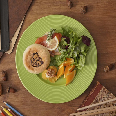 スモークサーモンとはちみつレモンのマフィン