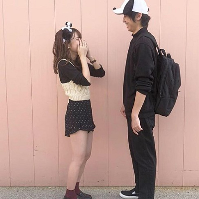 白と黒で男性もコーデを作りやすいスヌーピーコーデ