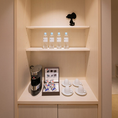 スヌーピーハウスルームのアメニティ