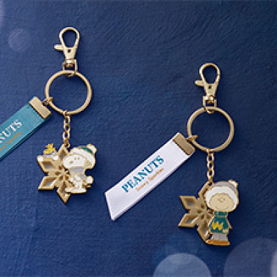 スヌーピーのペアキーチェーン(クリスマスグッズ2025)