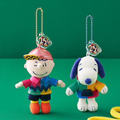 スヌーピーペアマスコットキーチェーン