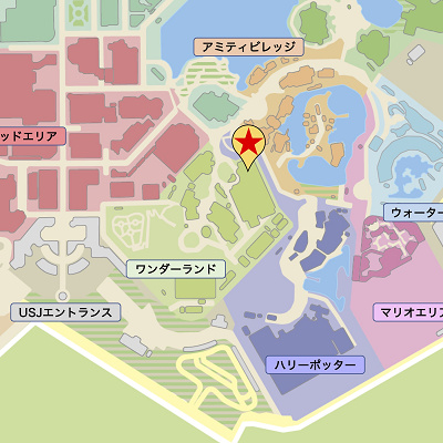 スヌーピー・スタジオ・ストアの場所