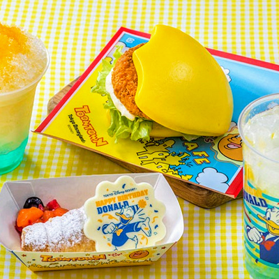 ドナルドの誕生日祝いのスペシャルなメニュー