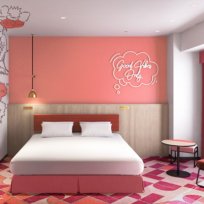 ”Spring Lively pop”カジュアルダブルルーム