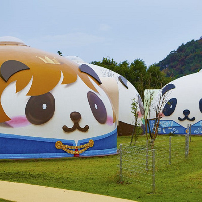 パンダドームに泊まってパンダ尽くしの旅！