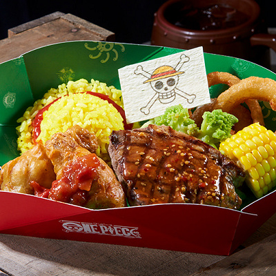 麦わらの一味 モンキー・D・ルフィの肉盛りプレート