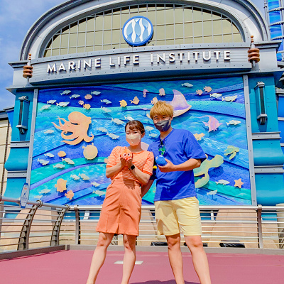 ぬいぐるみ支えポーズ(ニモ＆フレンズ・シーライダー)