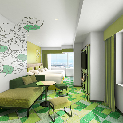 ”Summer Fresh pop”コーナーファミリールーム