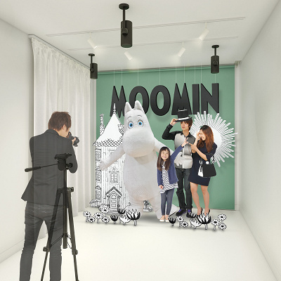 ムーミン谷の写真館で楽しい記念撮影