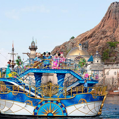 ディズニーシーの七夕グリーティング　